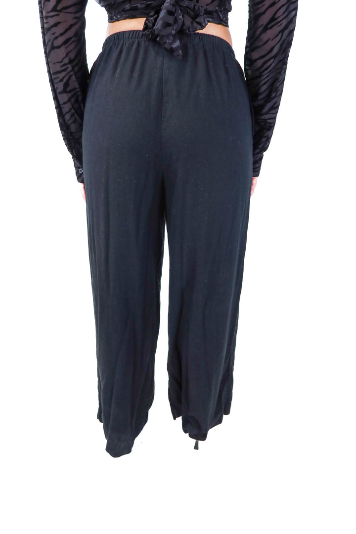 a new day black linen pants (s)