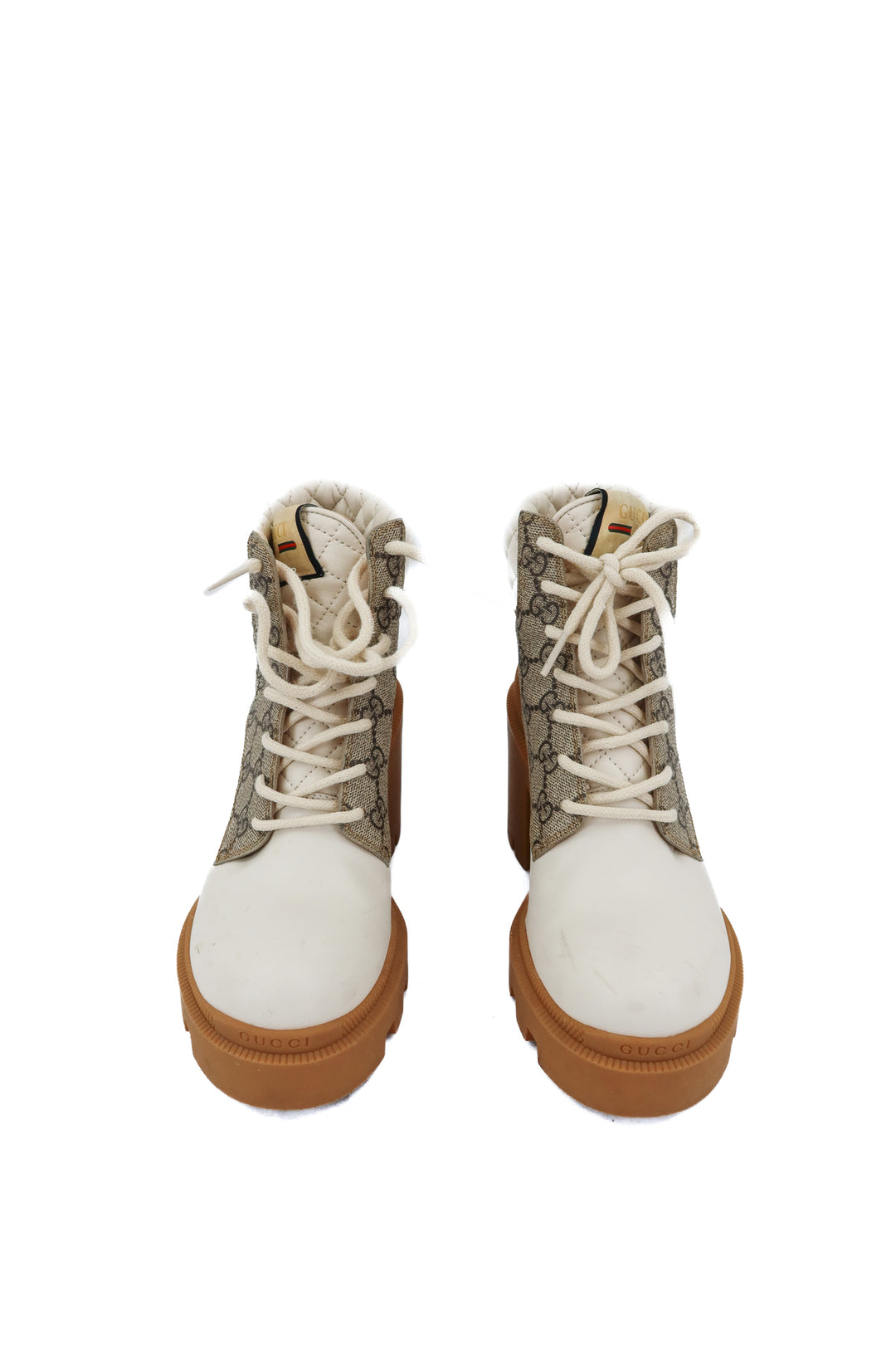 gucci platform lug sole boots (37.5)