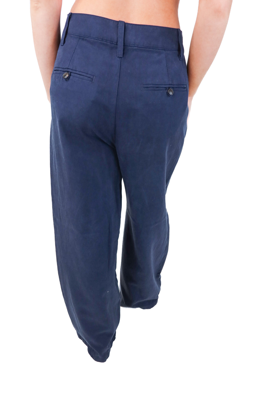 madewell blue trouser pants (2; retail $98)