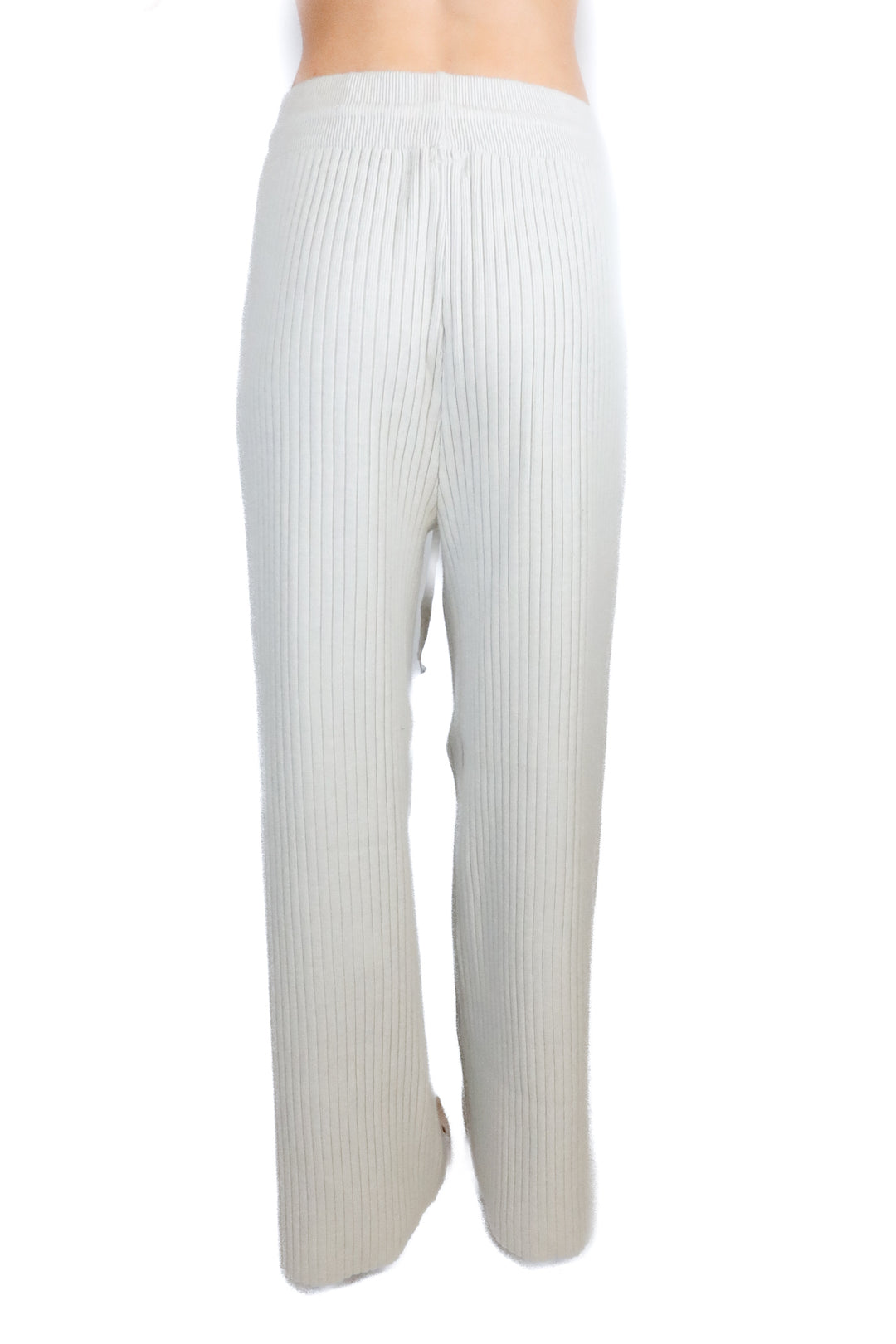 beige botany grey ribbed lounge pants (s)
