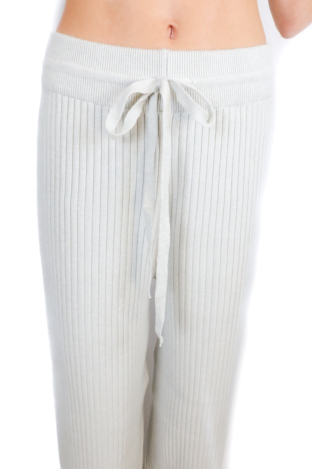 beige botany grey ribbed lounge pants (s)