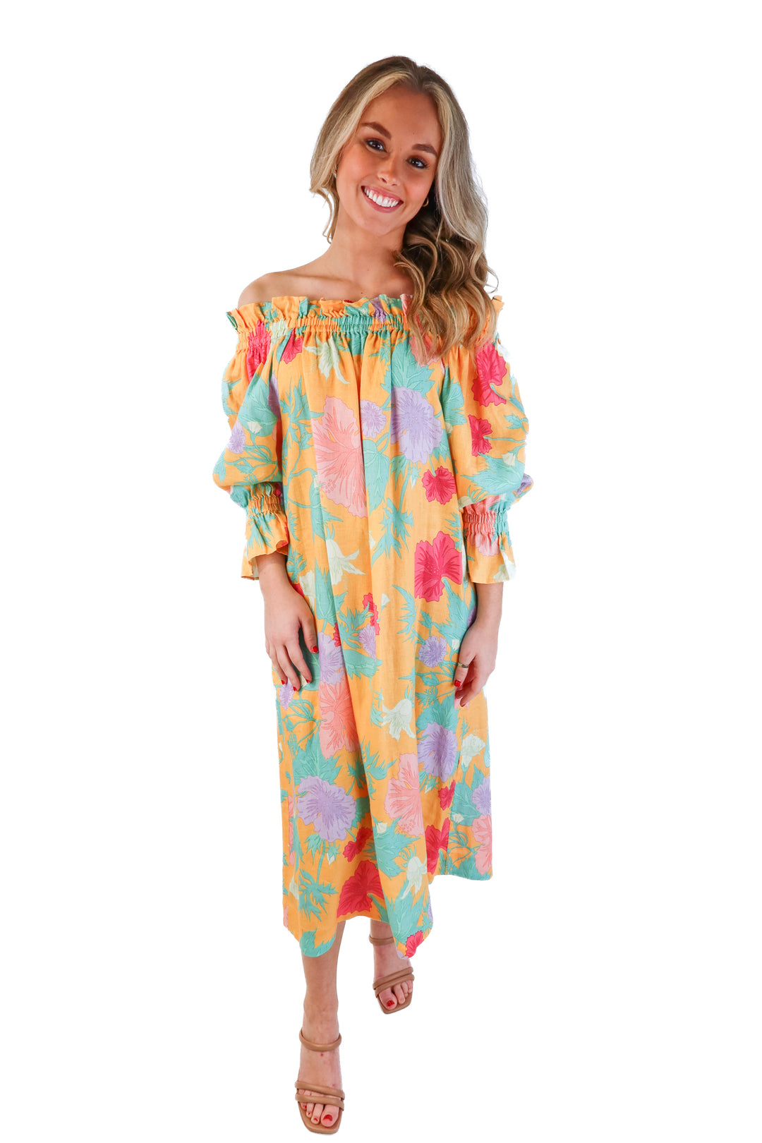 Ephemera Floral Linen Dress (XS/S)