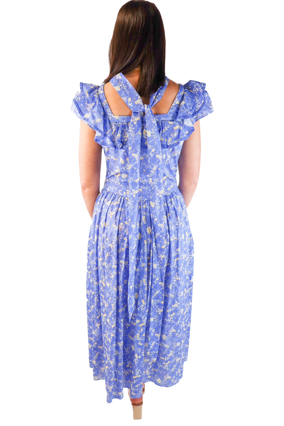 Love Shack Fancy Periwinkle Dress (4; retail $295)