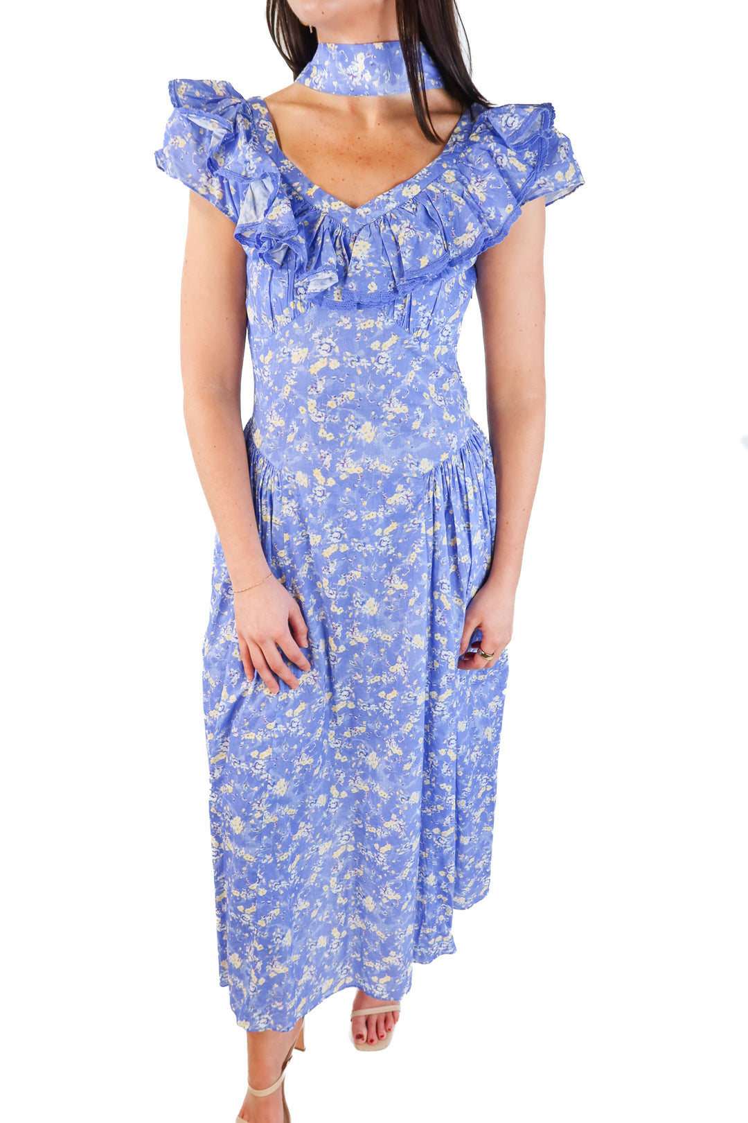 Love Shack Fancy Periwinkle Dress (4; retail $295)
