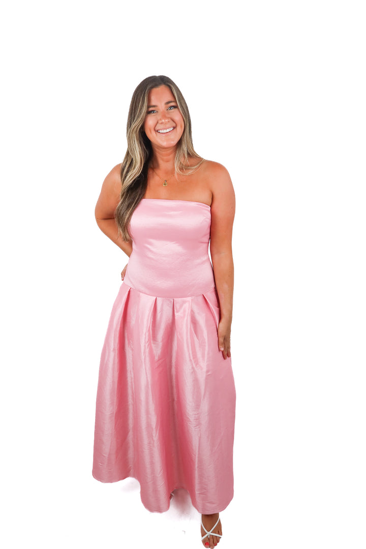 more to come pink pink gown NWT (L; retail $102)