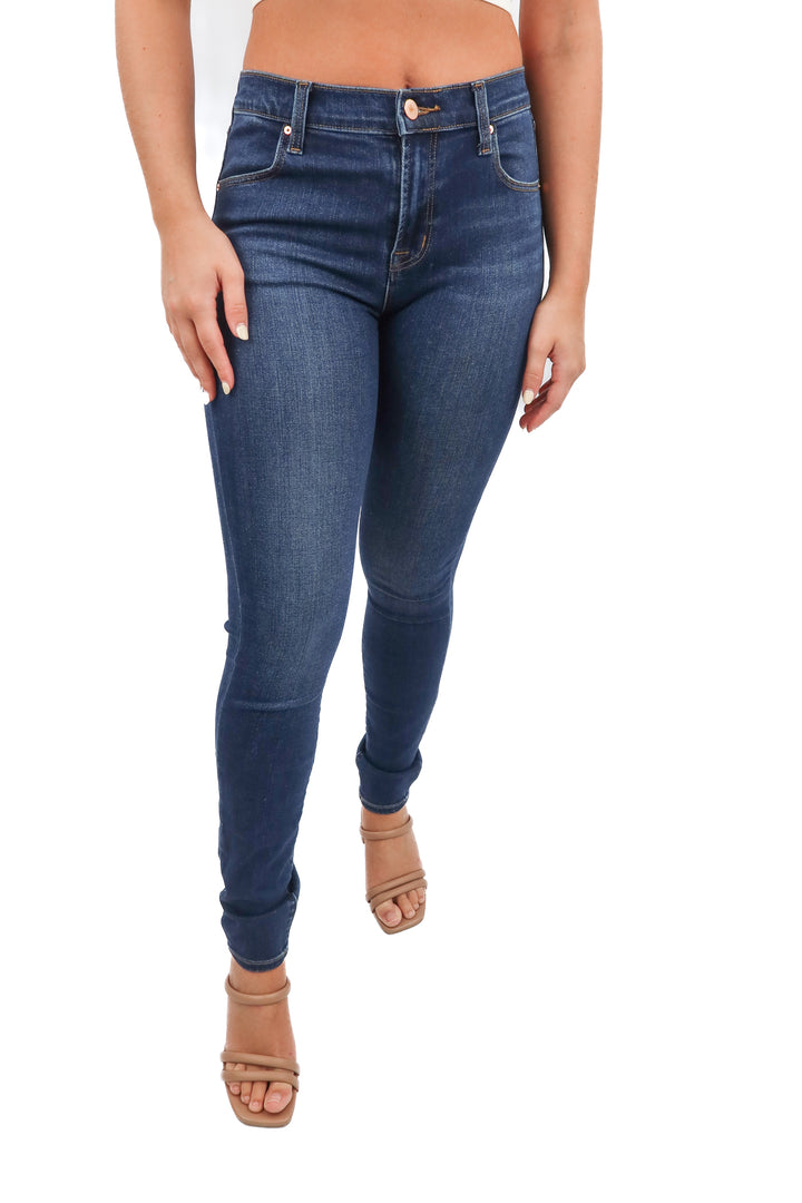 J Brand medium wash skinny jeans (26; retail $198)