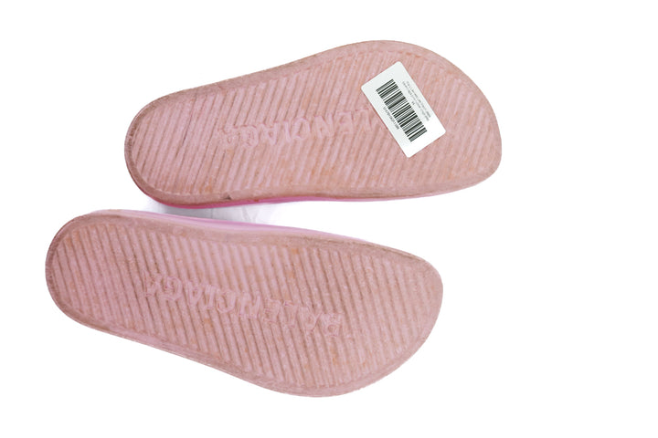 balenciaga pink rubber clogs (36/ US6; retail $695)