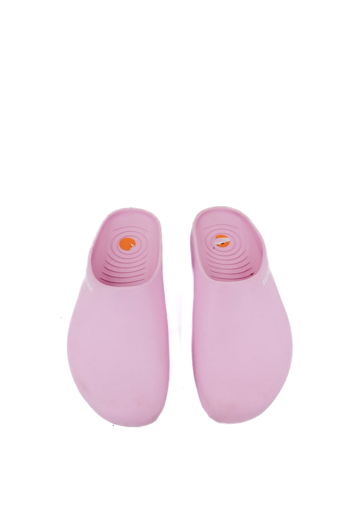 balenciaga pink rubber clogs (36/ US6; retail $695)