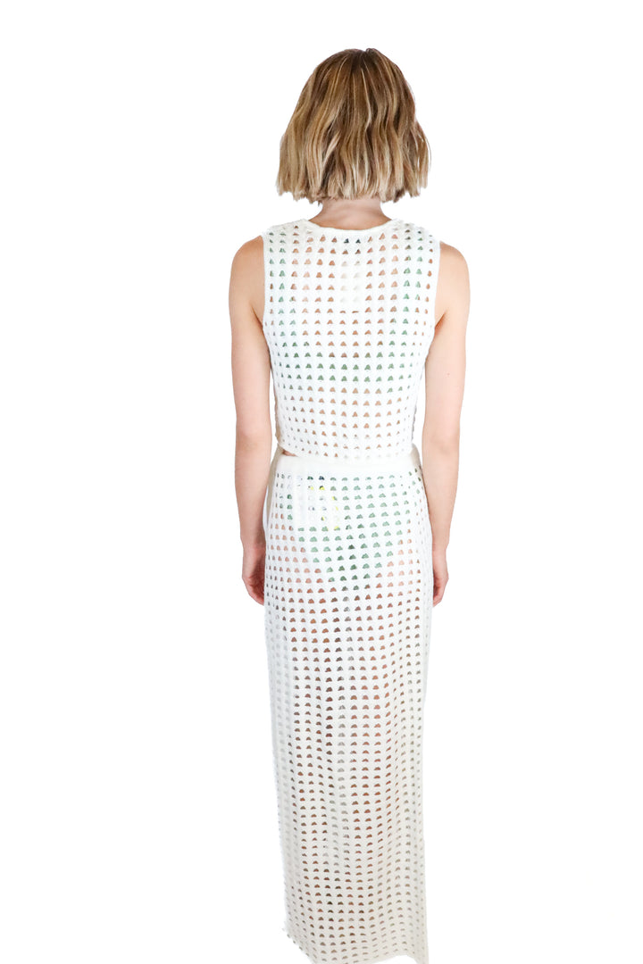 boohoo white crotchet Set NWT (M)