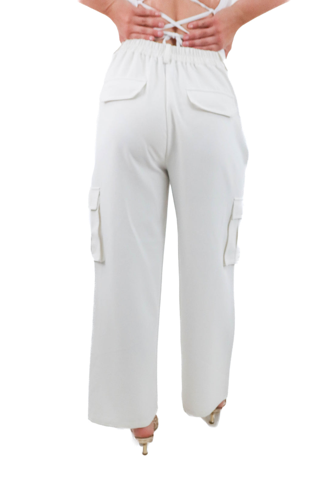 french connection white trouser (8; retail $98)
