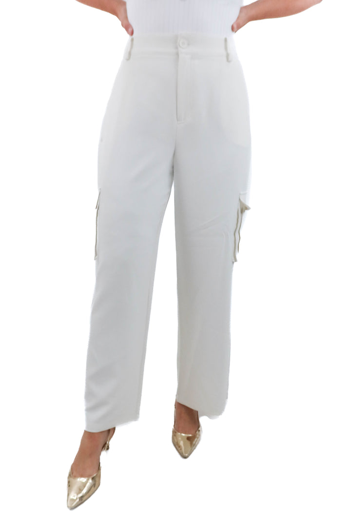french connection white trouser (8; retail $98)