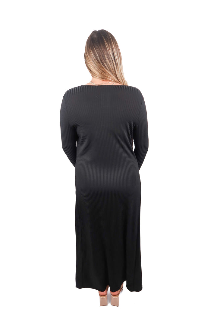 Canvas black cardigan/dress set (S/M)