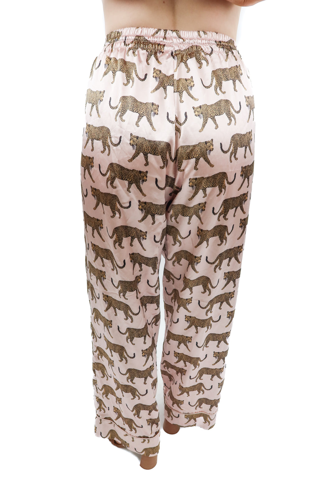 show me your mumu pink cheetah pajama pants (s; retail $65)