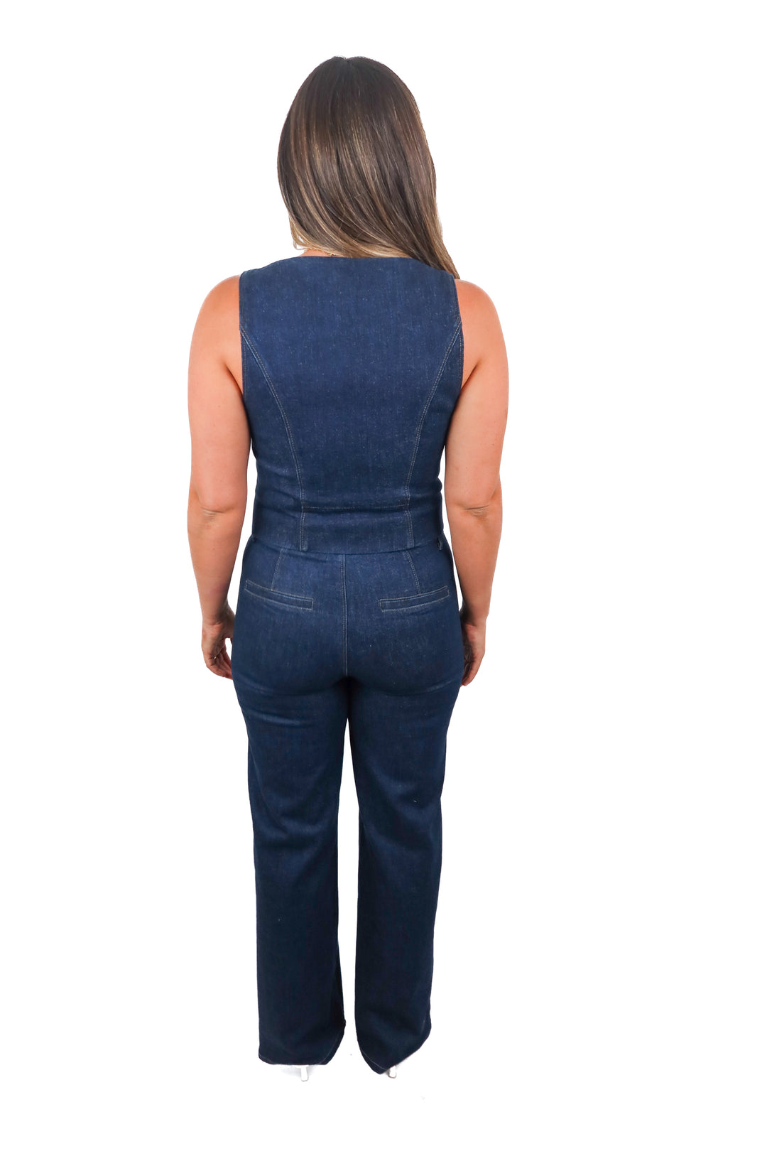 AUCTION (BID ONLY) paige dark wash denim set (8)- ends 8/19 at 8 pm CT