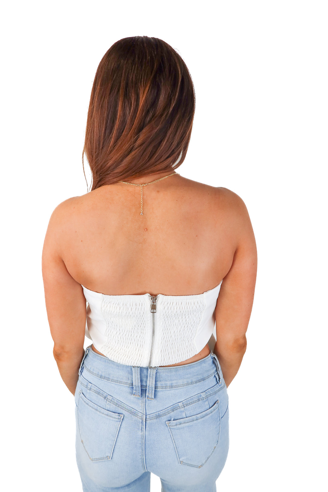 miss rosier white large flower top NWT (s; retail $89)