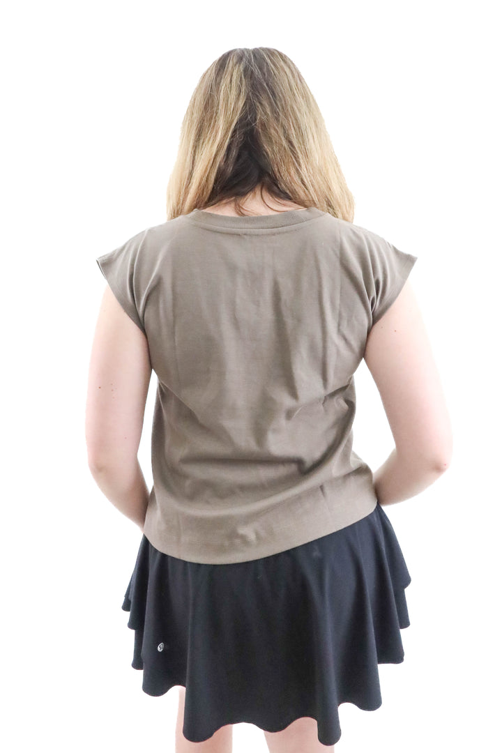 haven well within brown tee (s; retail $68)