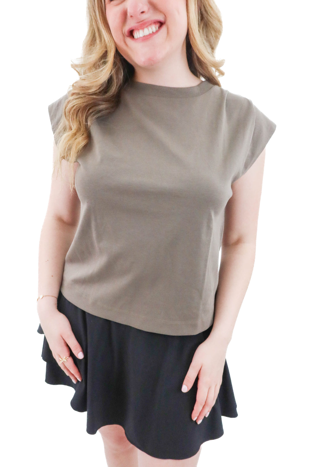haven well within brown tee (s; retail $68)