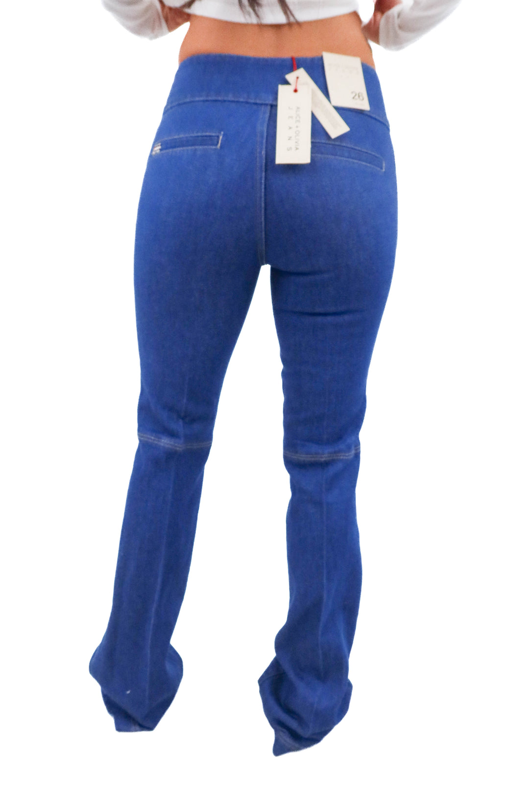 alice + olivia evelyn wash denim jeans NWT Retail $330 (26)