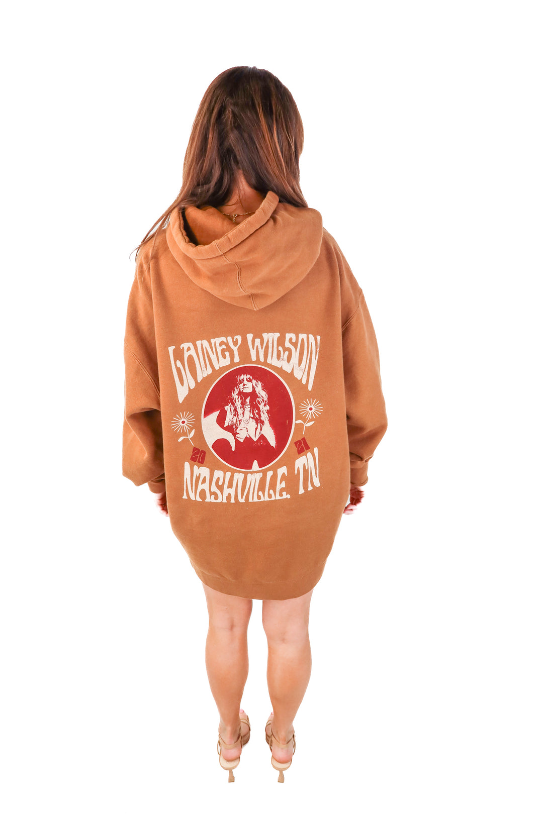 lainey wilson brown hoodie (2XL)