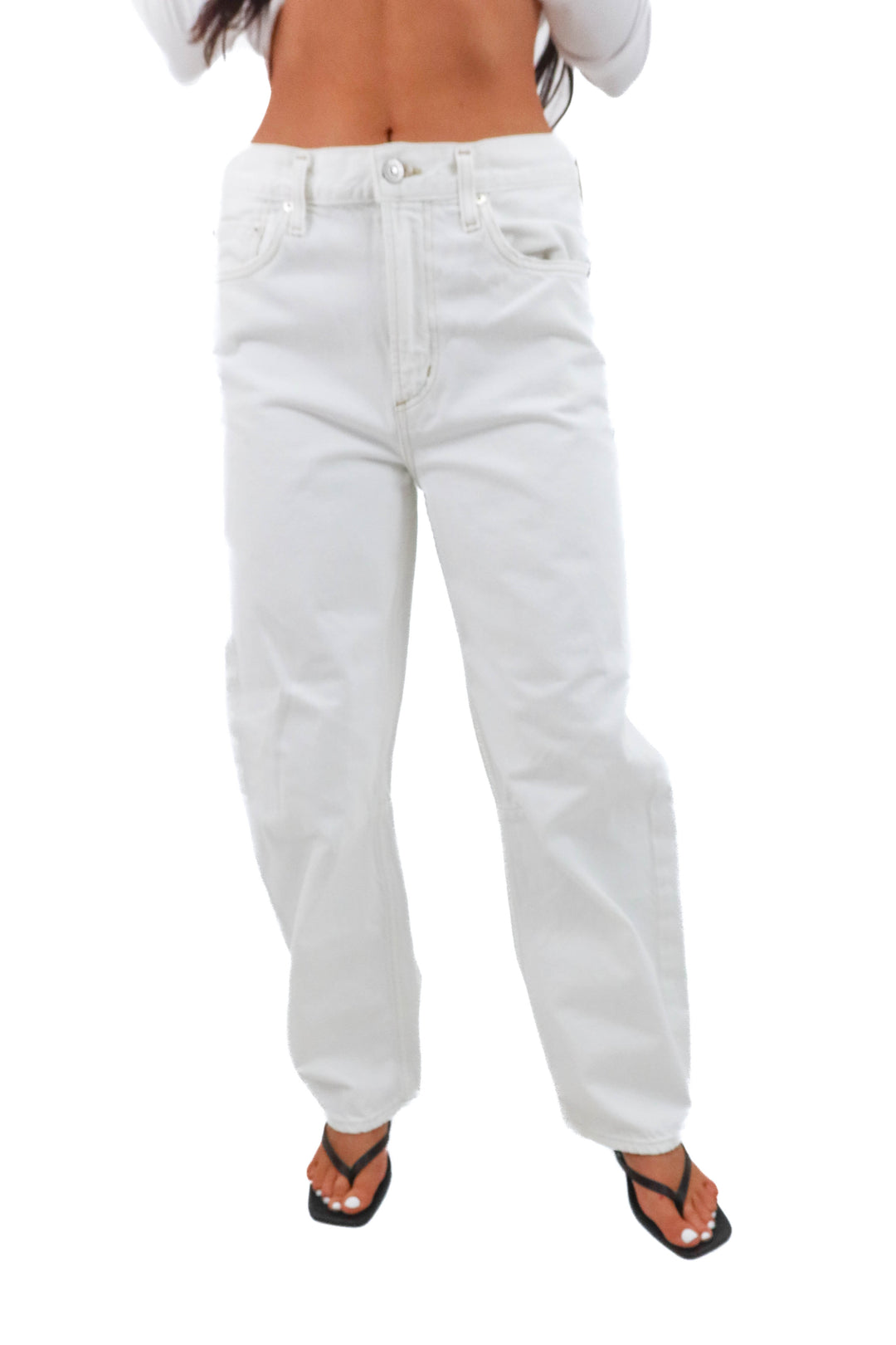 citizens of humanity white denim (26; retail $270)
