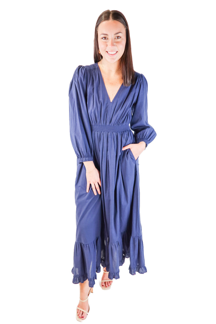 SOLD: Xirena Blue Cotton Maxi Dress (M; retail $295)