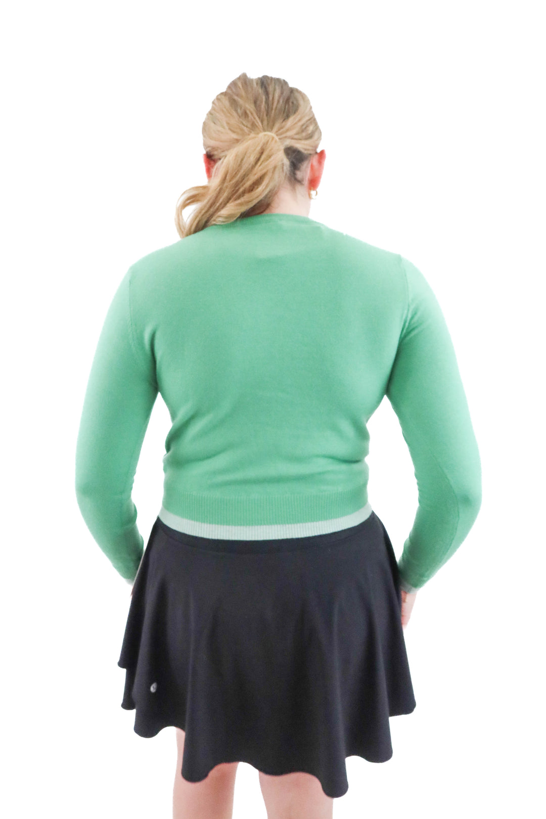 astr the label green cardigan (s; retail $119)