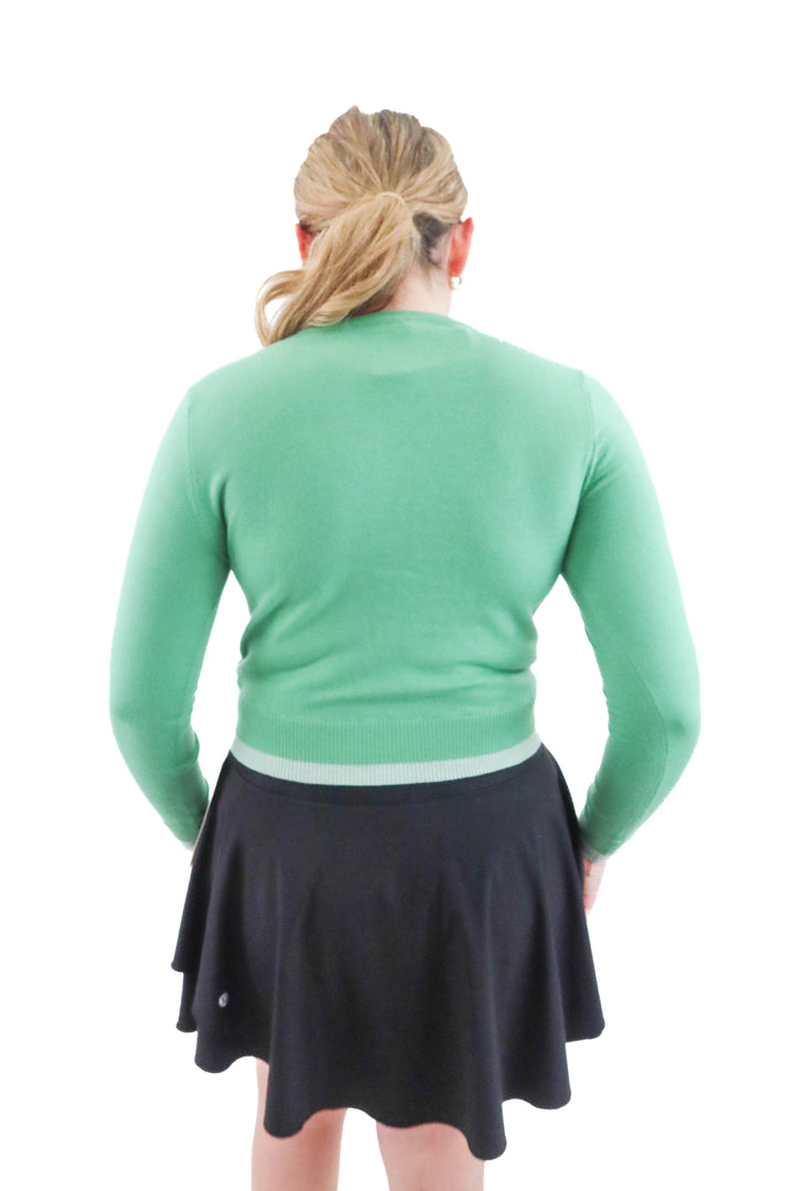 astr the label green cardigan (s; retail $119)