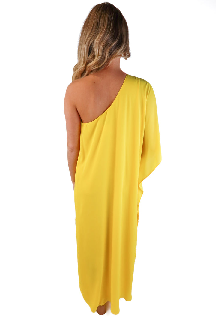 Show Me Your Mumu Yellow Maxi Dress (S; retails for $178)