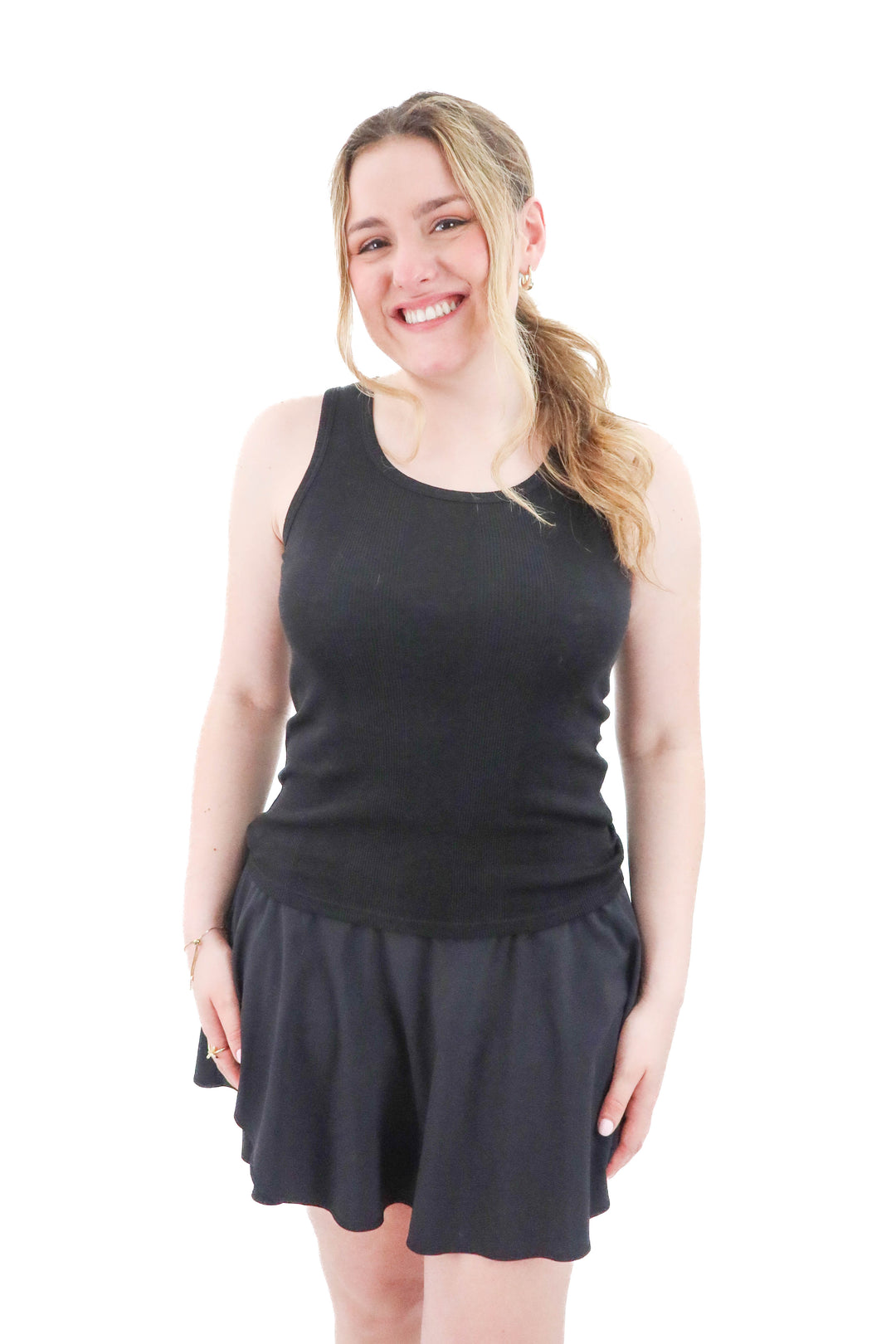 goldie black tank (s; retail $90)