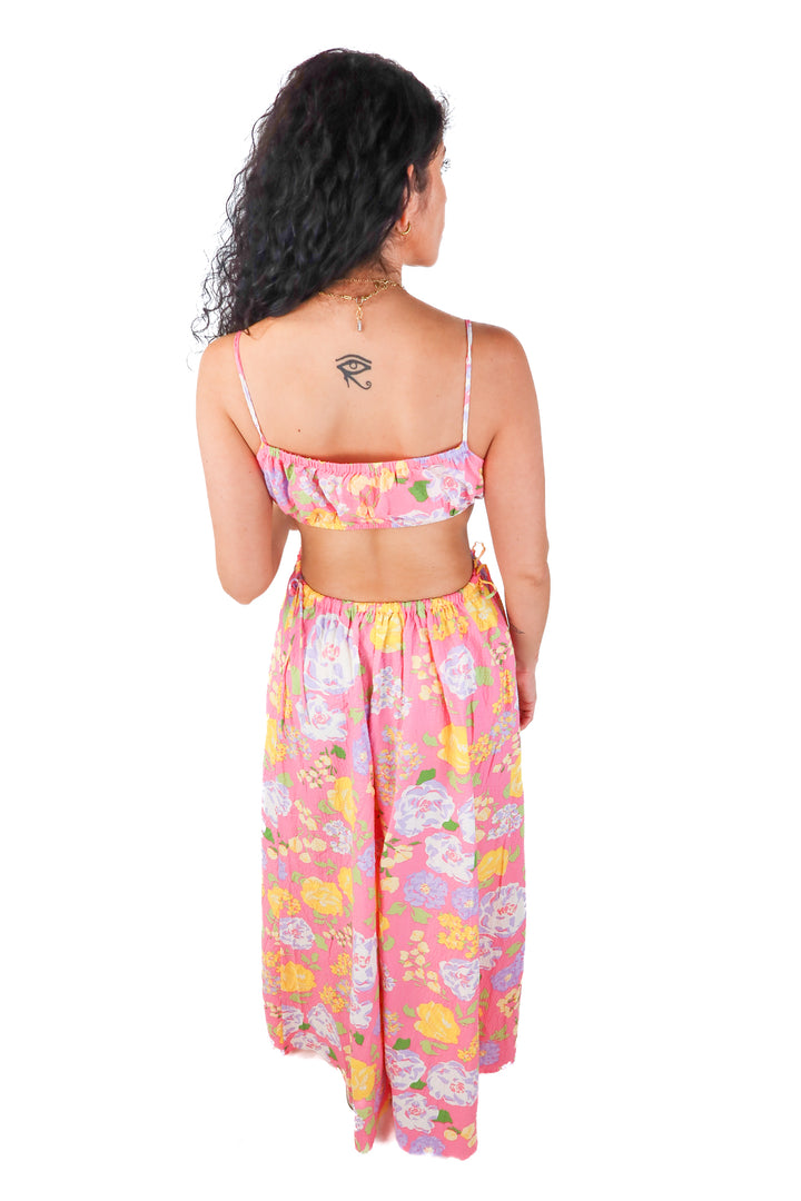 sabo skirt pink floral dress NWT (s; retail $118)
