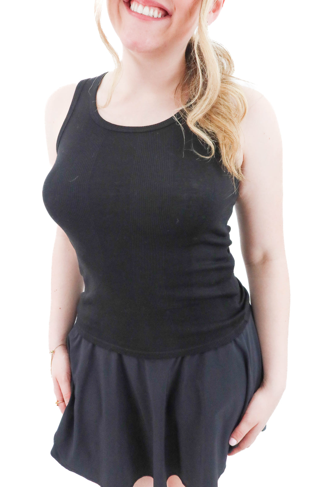 goldie black tank (s; retail $90)
