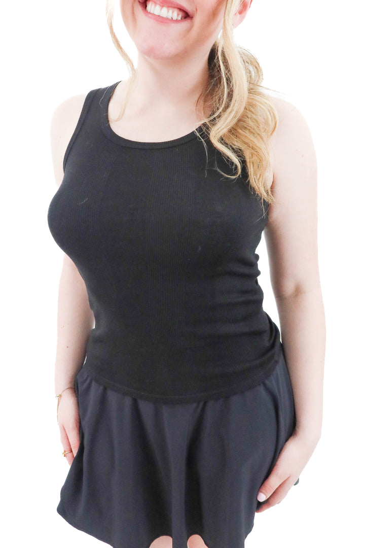 goldie black tank (s; retail $90)