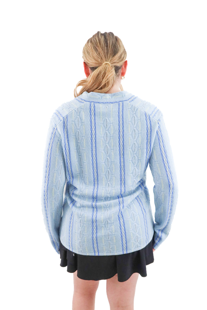 guest in residence blue cashmere cardigan (s; retail $365)