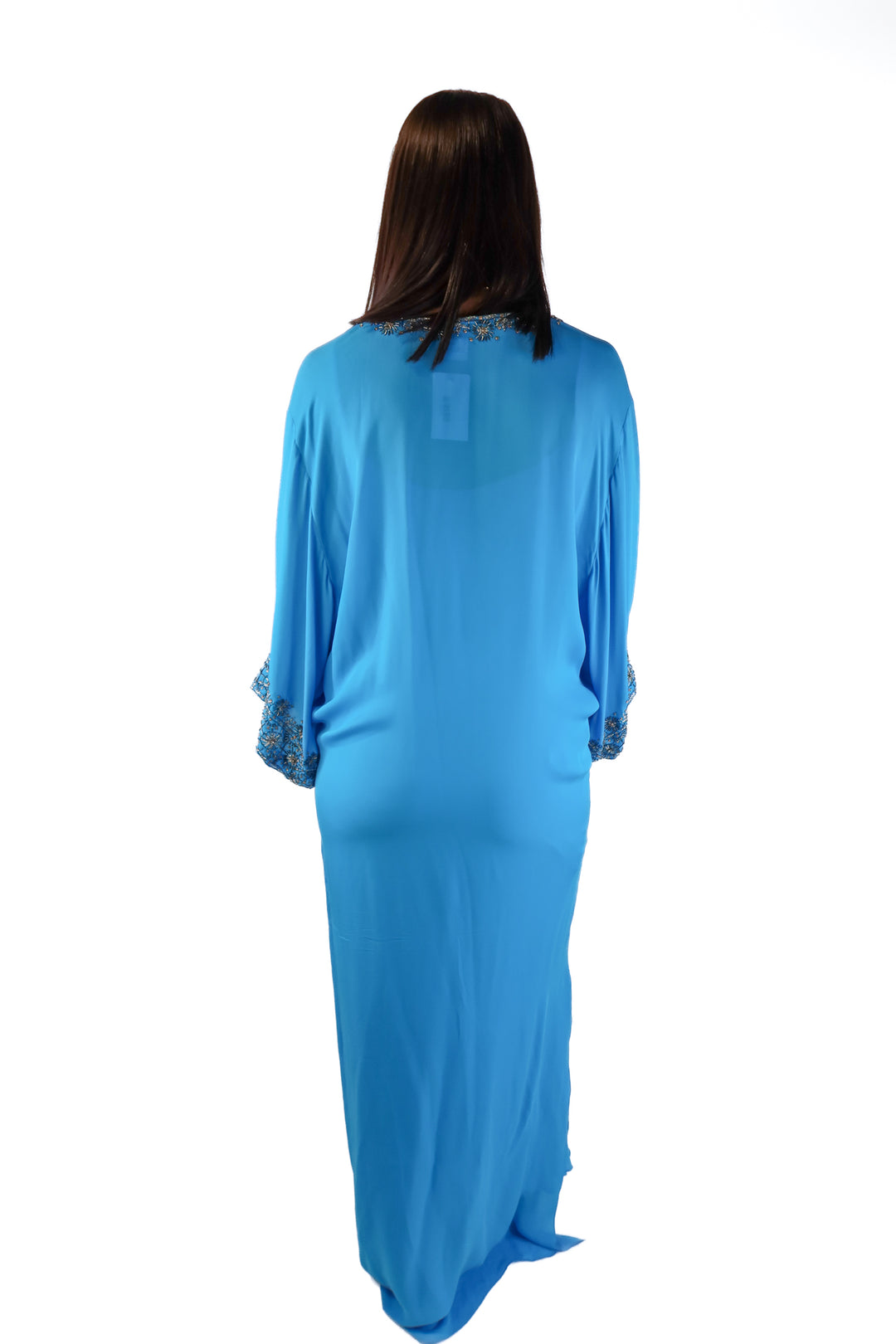Oscar de la Renta Silk Bejeweled Caftan (M; retail $4,000+)
