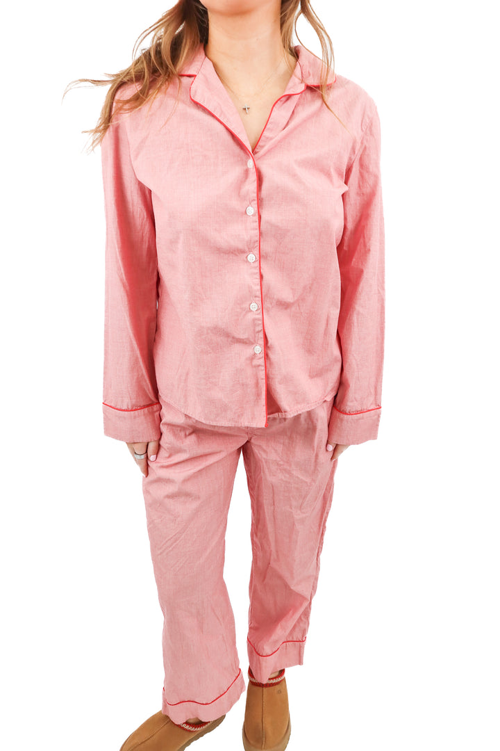 Lake red pajama pants set (S; retail $128)