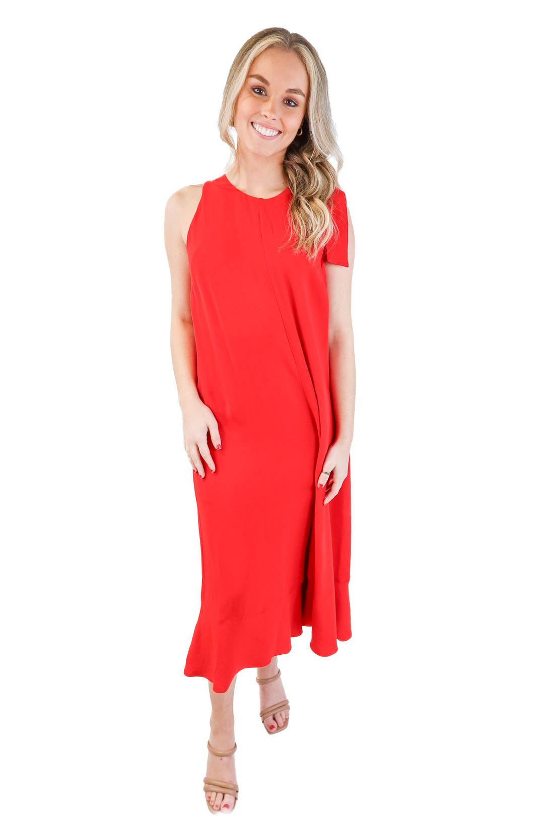 French Connection Red Jumpsuit (6; retail $128)