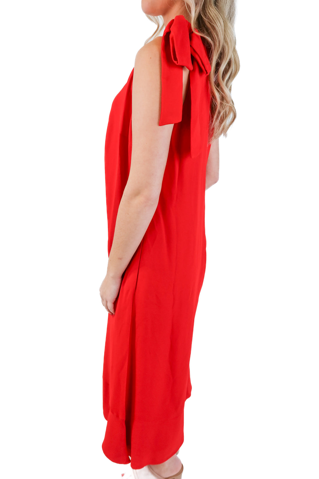 French Connection Red Jumpsuit (6; retail $128)