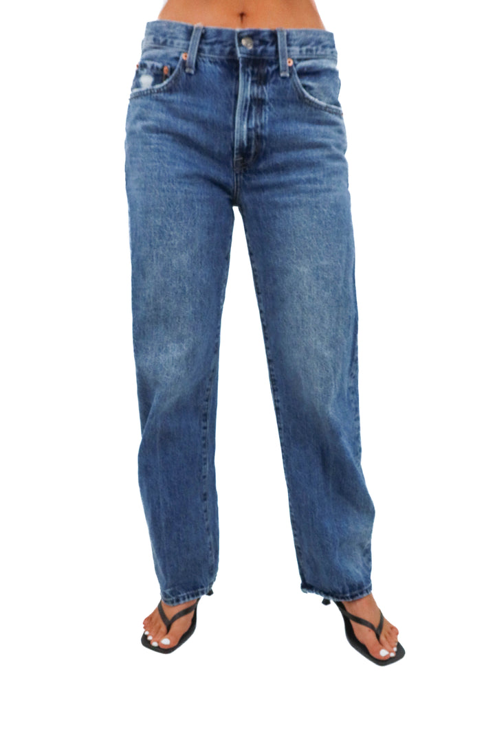 pistola straight leg medium wash jean (26; retail $188)