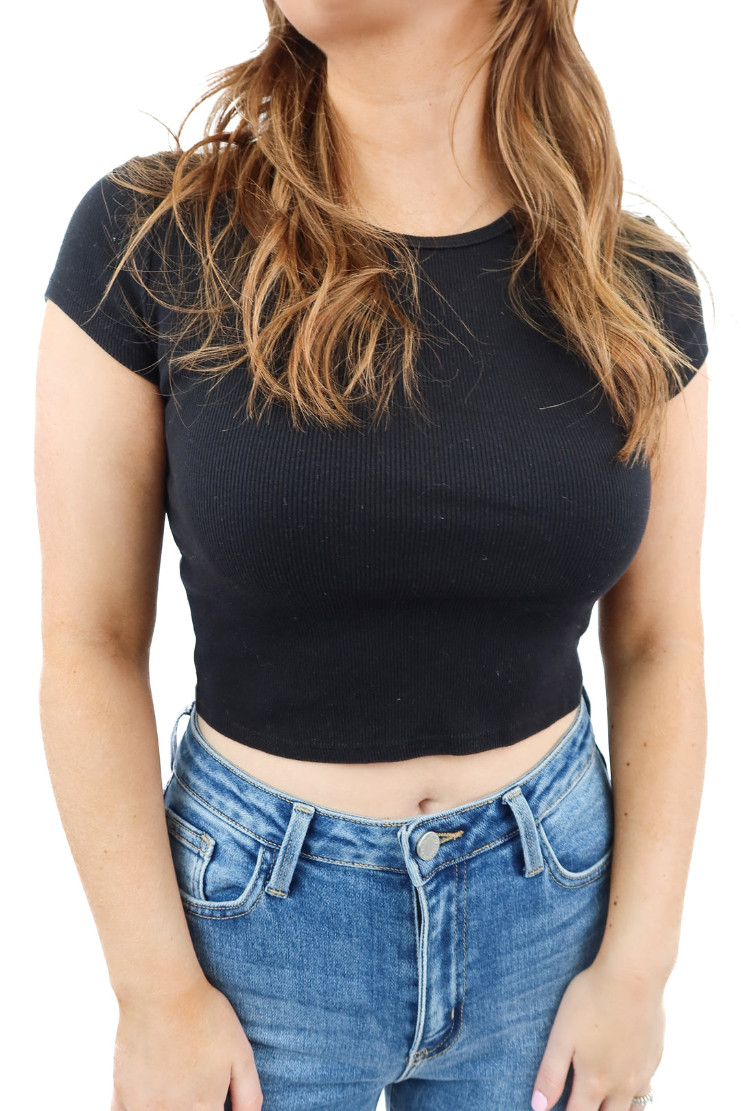 reformation black tshirt (s; retail $48)