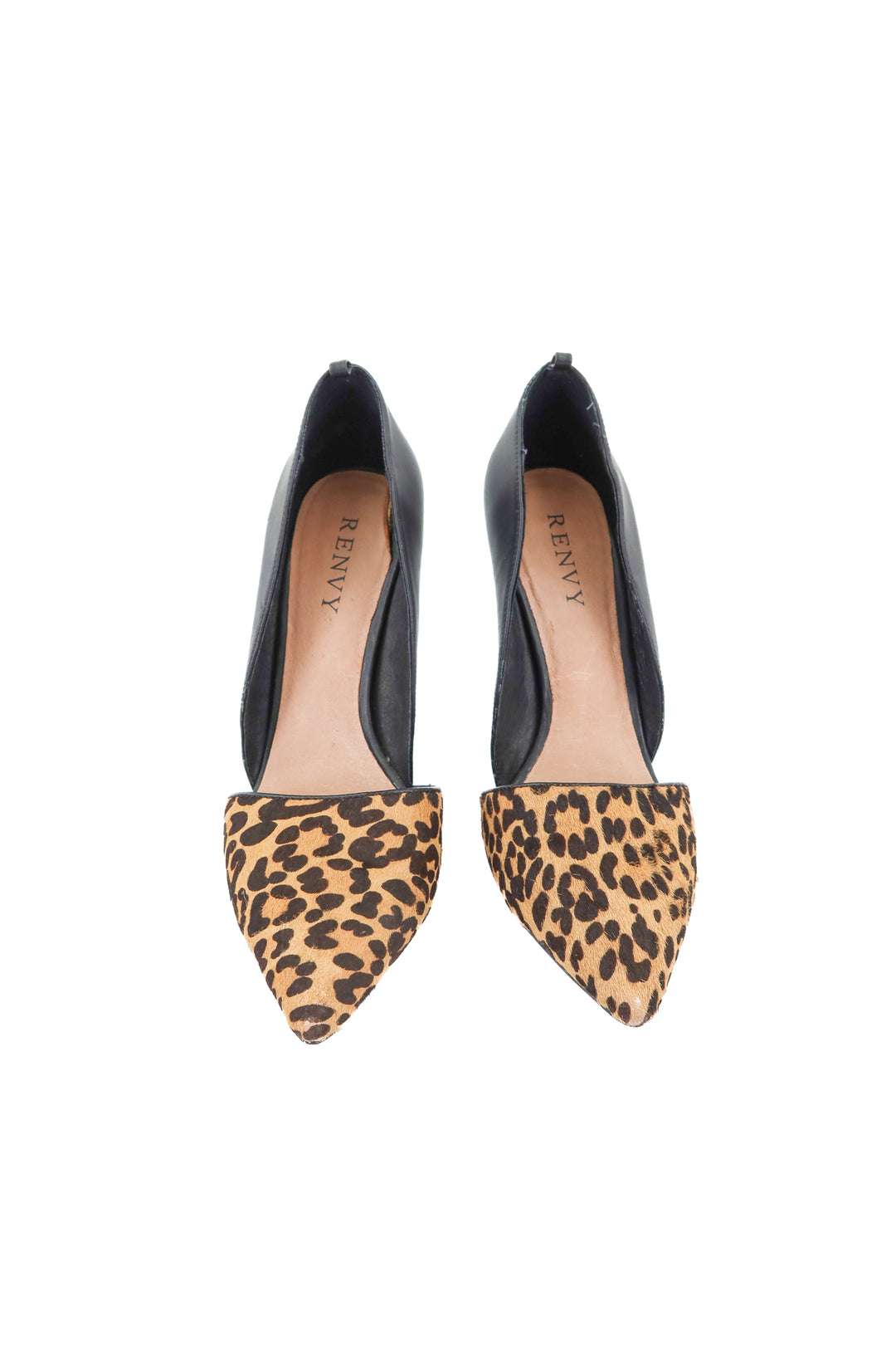 Renvy leopard toe heels (7.5)