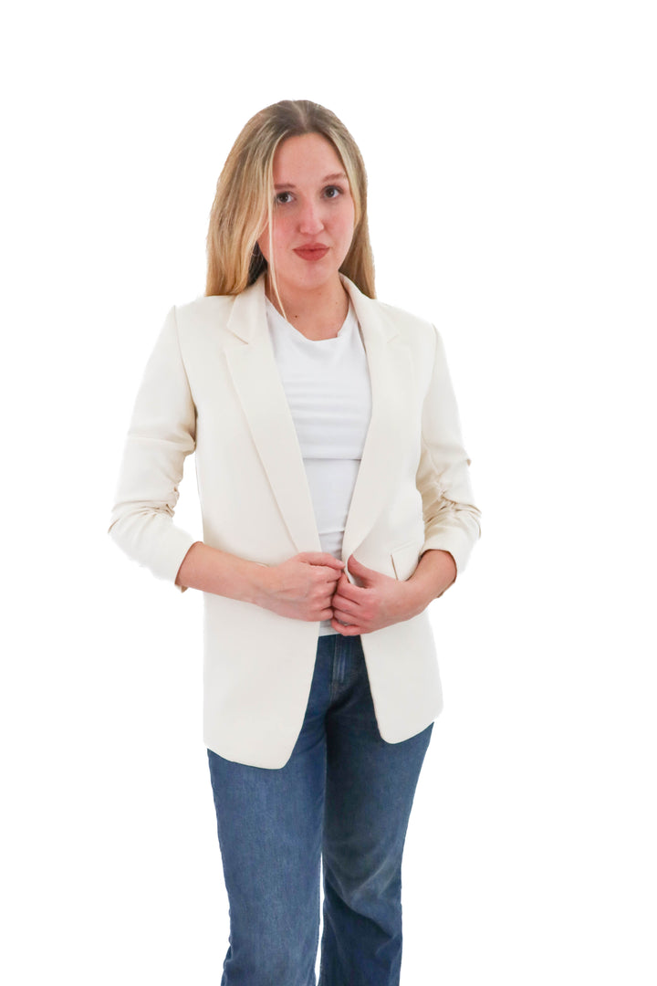 gianni bini ivory blazer (s; retail $159)