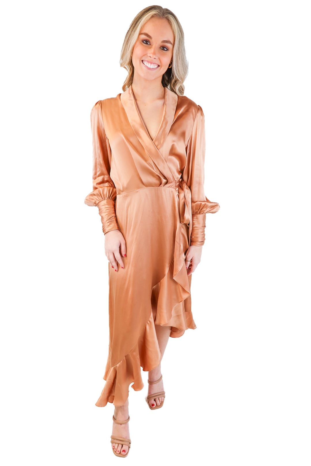 Zimmerman Silk Rose Gold Dress (1; retail $763)