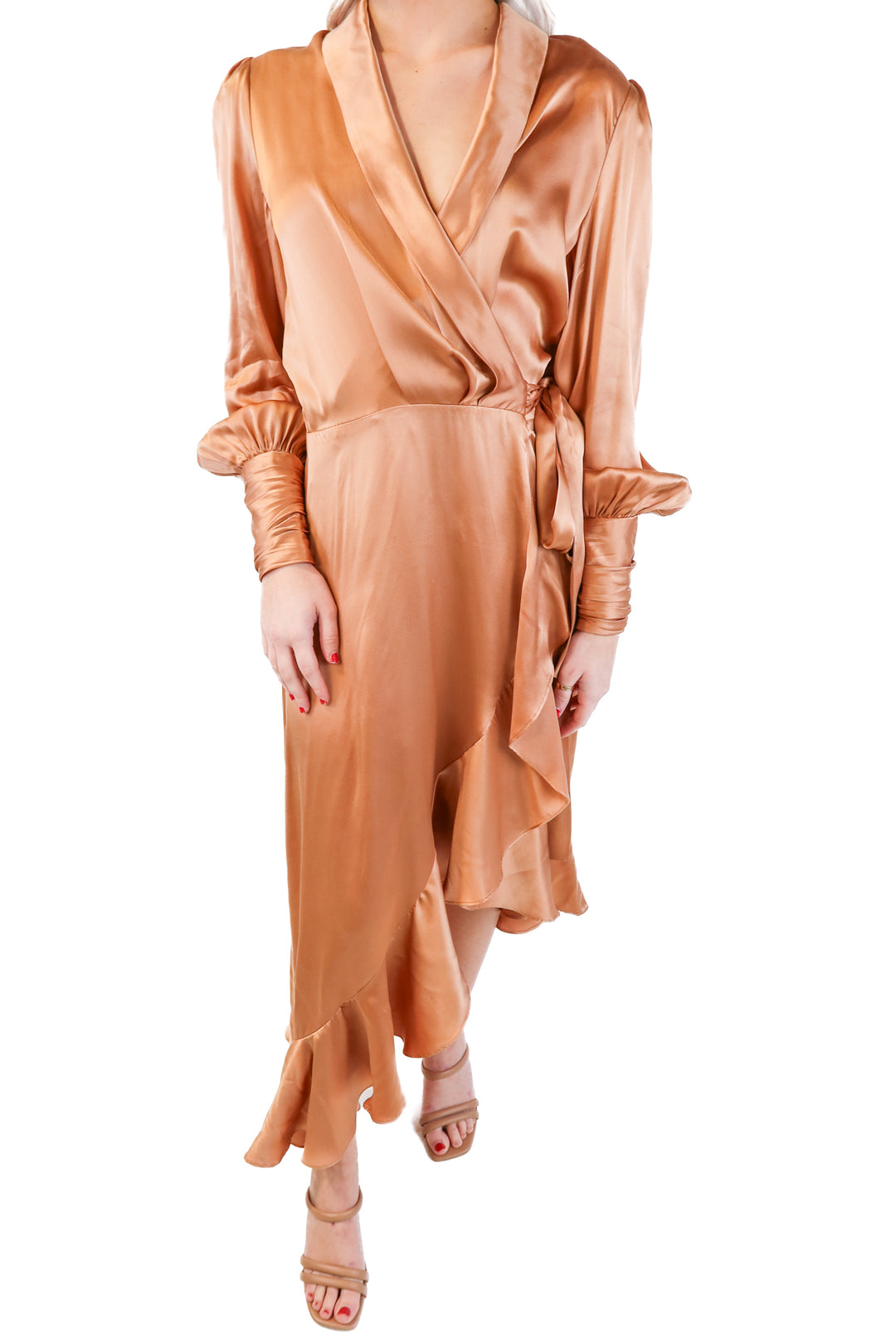 Zimmerman Silk Rose Gold Dress (1; retail $763)