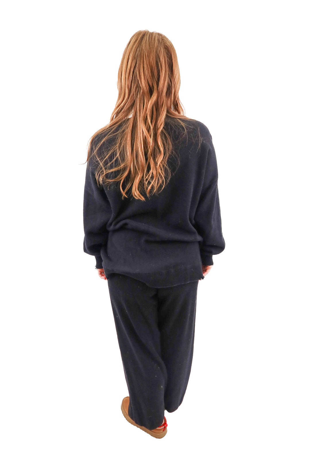 Show Me Your Mumu black long sleeve and pants set (S; retail $275)