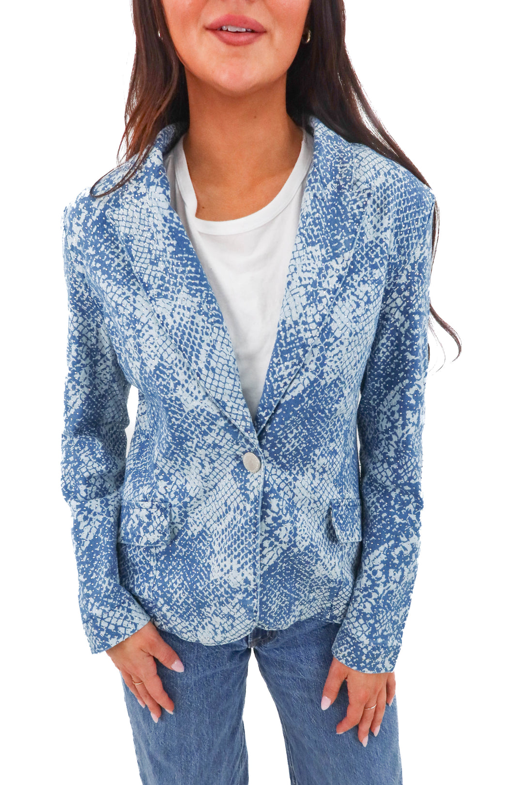 the noli shop rhinestone blazer NWT (s; retail $228)