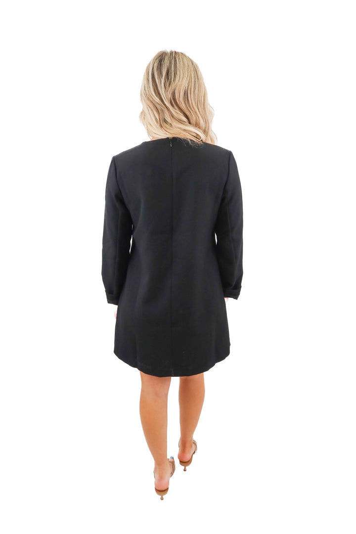 tuckernuck black bow dress (s; retail $228)