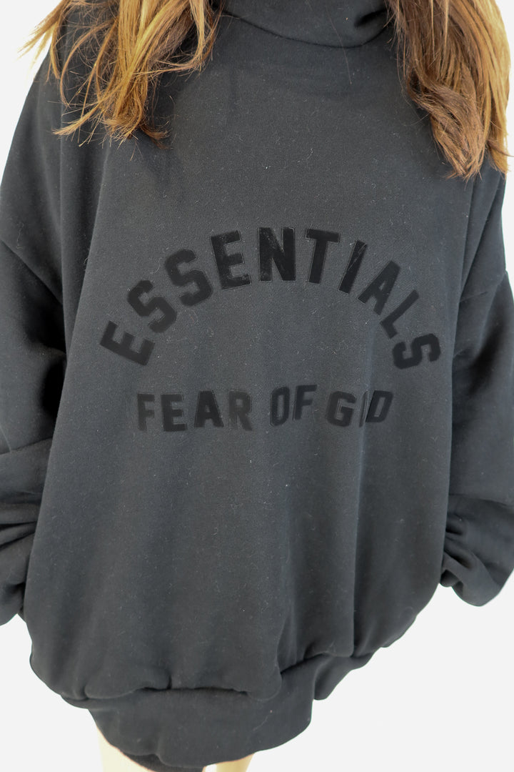 essentials black hoodie (L; retail $130)