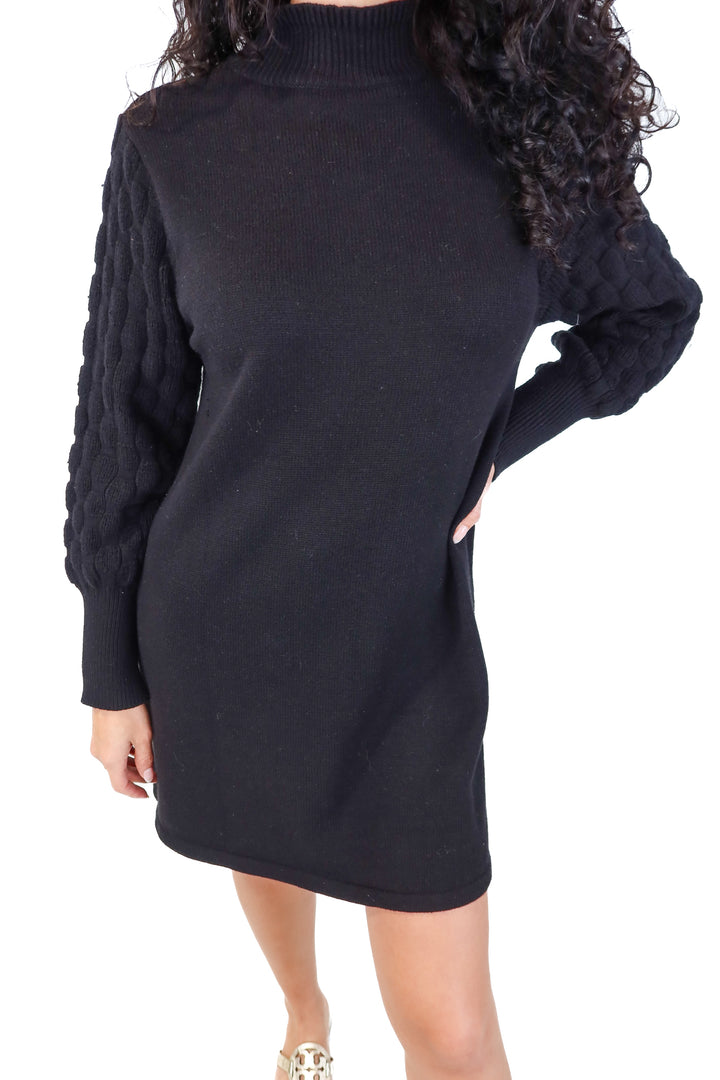 *black turtleneck sweater dress (L)
