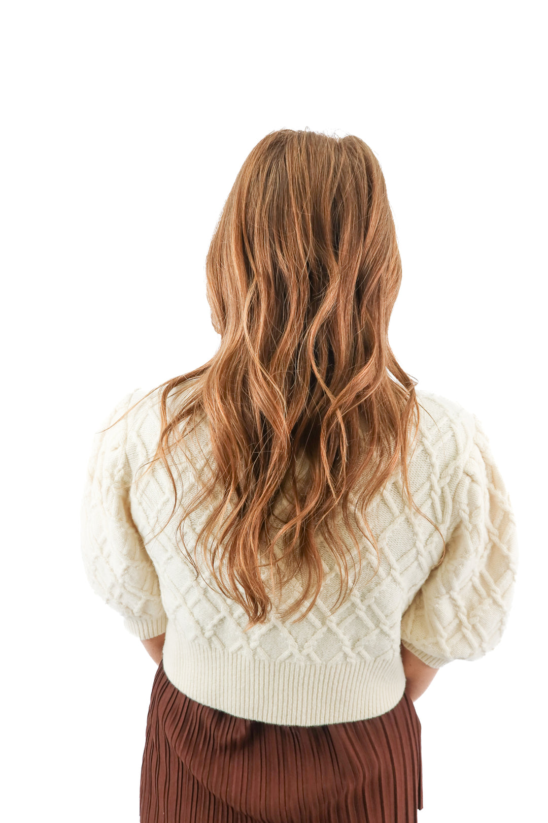 cara cara white crystal detail cardigan (s; retail $425)