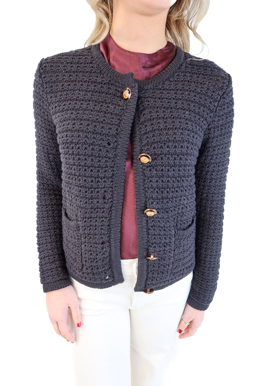 Vici black knit cardigan (s; retail $74)
